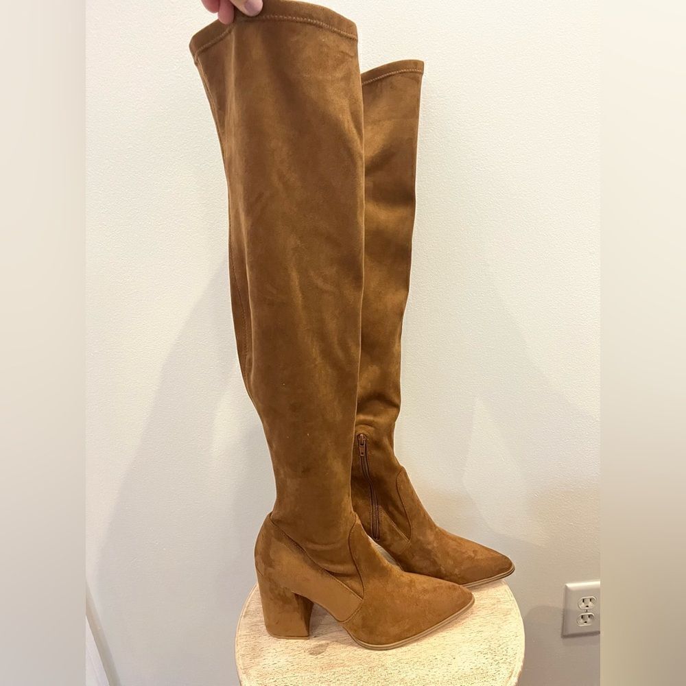 Steve Madden Tava Boots,‎ Cognac Brown Size 10